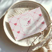 トレンディースウィートバレンタインデイディおむつラッフル エンクロージャーカード