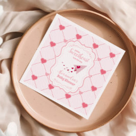 トレンディースウィートバレンタインデーベビーシャワー スタンダードカクテルナプキン