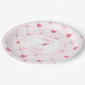 トレンディースウィートバレンタインデーベビーシャワー ペーパープレート (アングル)