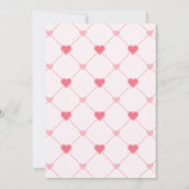 トレンディースウィートバレンタインデーベビーシャワー 招待状 (裏面)