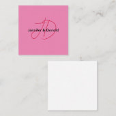 トレンディースクラシカルクリプトのモノグラム名 エンクロージャーカード (正面/裏面)