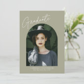 トレンディースクリプトとArch 2フォト卒業 案内状 (スタンド正面)