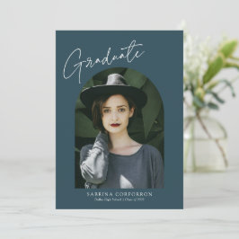 トレンディースクリプトとArch 2写真卒業Anno 案内状