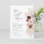トレンディースクリプトのパンパスダスティピンクリハーサルディナー 招待状 (スタンド正面)
