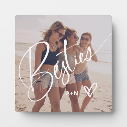 トレンディースクリプトの属性 |写真とハート フォトプラーク (正面)