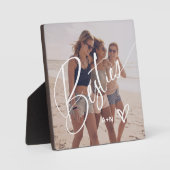 トレンディースクリプトの属性 |写真とハート フォトプラーク (正面)