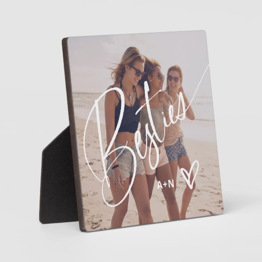 トレンディースクリプトの属性 |写真とハート フォトプラーク (正面)