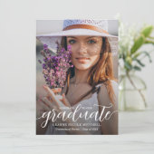 トレンディースクリプトオーバーレイの卒業発表 案内状 (スタンド正面)