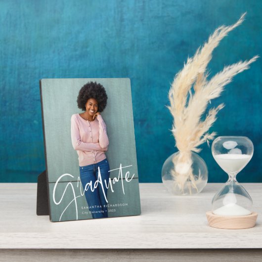 トレンディースクリプトオーバーレイ |卒業写真 フォトプラーク (側面)