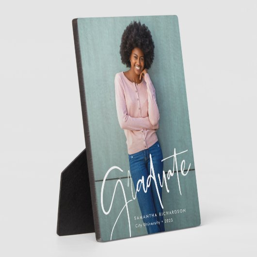 トレンディースクリプトオーバーレイ |卒業写真 フォトプラーク (側面)