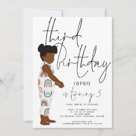 トレンディースクリプトガールレインボーズダークヘア3歳 招待状