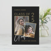 トレンディースクリプトクラス25写真卒業パーティー 案内状 (スタンド正面)