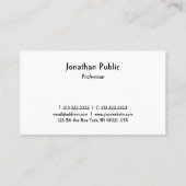 トレンディースクリプトテンプレートプロフェッショナルモダンクール 名刺 (裏面)