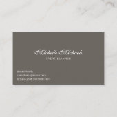 トレンディースクリプトフローラ燃えたオレンジ色の花 名刺 (裏面)