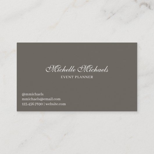 トレンディースクリプトフローラ燃えたオレンジ色の花 名刺 (裏面)