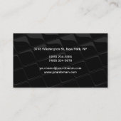 トレンディースクリプトプロフェッショナルパターン名刺 名刺 (裏面)