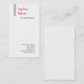 トレンディースクリプトプロフェッショナル平易ミニマル 名刺 (正面/裏面)