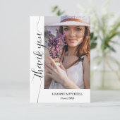 トレンディースクリプト写真の卒業 サンキューカード (スタンド正面)