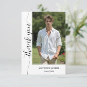 トレンディースクリプト写真の卒業 サンキューカード (スタンド正面)