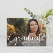 トレンディースクリプト写真の卒業 案内状 (スタンド正面)