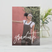 トレンディースクリプト2写真卒業のお知らせ 案内状 (スタンド正面)