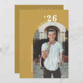 トレンディースクリプト2-Photo 2024金ゴールドグラードパーティー 招待状 (正面/裏面)