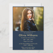 トレンディースクリプト |フォトカスタム卒業記念パーティー 招待状 (裏面)