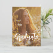 トレンディースクリプト |写真卒業のお知らせ 案内状 (スタンド正面)