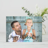 トレンディースクリプト | 父の日の写真 カード (スタンド正面)