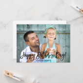 トレンディースクリプト | 父の日の写真 カード (正面/裏面インサイチュ)