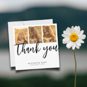 トレンディースクリプト | 4写真の卒業 サンキューカード