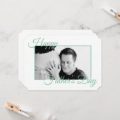 トレンディースクリプトHappy Faters Dayフォトカード カード (正面/裏面インサイチュ)