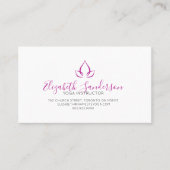 トレンディースクリプトVivaマゼンタQRコード名刺 名刺 (正面)