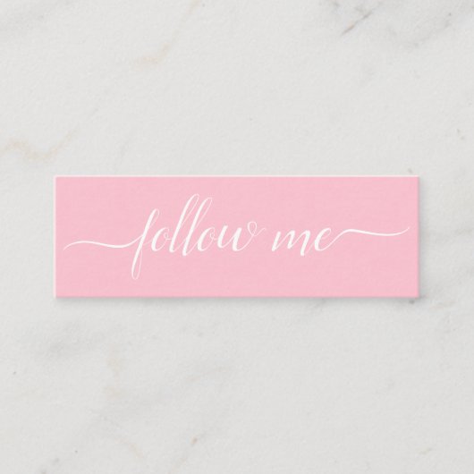 トレンディースクリプ後を追トMe Instagramソーシャルメディア スキニー名刺 (正面)