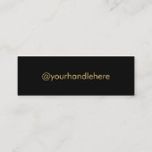 トレンディースクリプ後を追トMe Instagramソーシャルメディア スキニー名刺 (裏面)