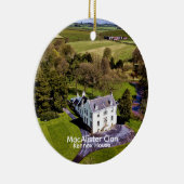 トレンディースコティッシュマカリスタークラン城タータンチェック セラミックオーナメント (右)