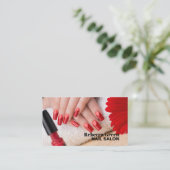 トレンディースタイリストマニキュリストネイルアーティストネイルサロン 名刺 (スタンド正面)