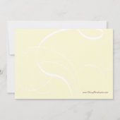 トレンディースタイリッシュさくらんぼ花の卒業パーティー 招待状 (裏面)