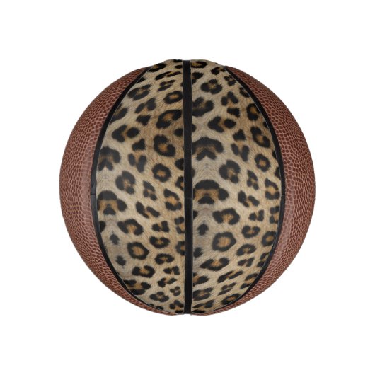 トレンディースタイリッシュはっきりしたヒョウ毛アニマルプリントおもしろい ミニバスケットボール (縦)