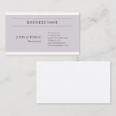 トレンディースタイリッシュカラーズミニマリストシックデザインプレーン 名刺 (正面/裏面)