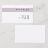 トレンディースタイリッシュカラーデザインシンプルシックプレーン 名刺 (正面/裏面)