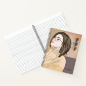 トレンディースタイリッシュガールシックラブハート ノートブック (内部)