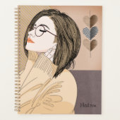 トレンディースタイリッシュガールシックラブハート プランナー手帳 (正面)