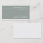 トレンディースタイリッシュグリーンミニマルデザインラグジュアリーシック 名刺 (正面/裏面)