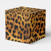 トレンディースタイリッシュサファリアニマルプリントヒョウ柄 フェイバーボックス (裏面サイド)