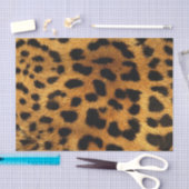 トレンディースタイリッシュサファリアニマルプリントヒョウ柄 薄葉紙 (クラフト)