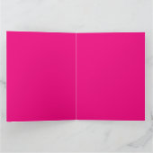 トレンディースタイリッシュシックピンクアンドブラックハッピーバースデー カード (内部)