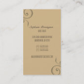 トレンディースタイリッシュシルエットサロンスパ名刺 名刺 (裏面)