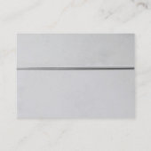 トレンディースタイリッシュシルバーグレーミニマリストプレーン 名刺 (裏面)