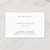 トレンディースタイリッシュシンプルプロフェッショナルモダンテンプレート 名刺 (裏面)